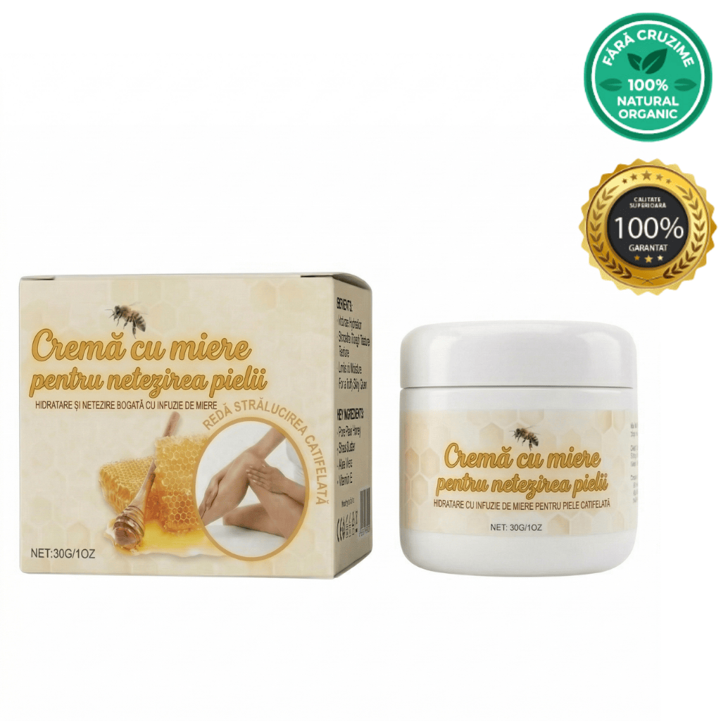 Cremă de Netedare a Pielii cu Miere